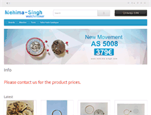 Tablet Screenshot of mehima-singh.com